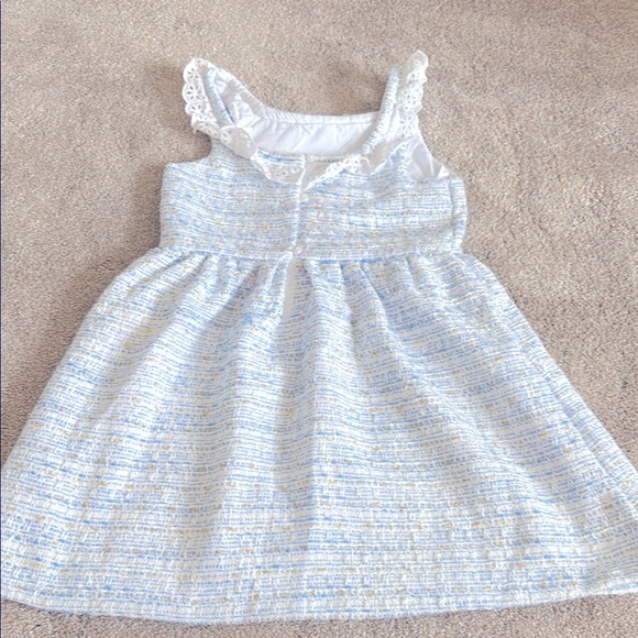 Janie and Jack Blue and White Tweed Dress - Picture 5 of 5